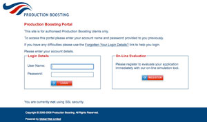 Portal Login Screen Image